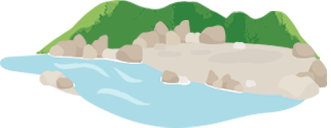 水辺の小径のイメージイラスト